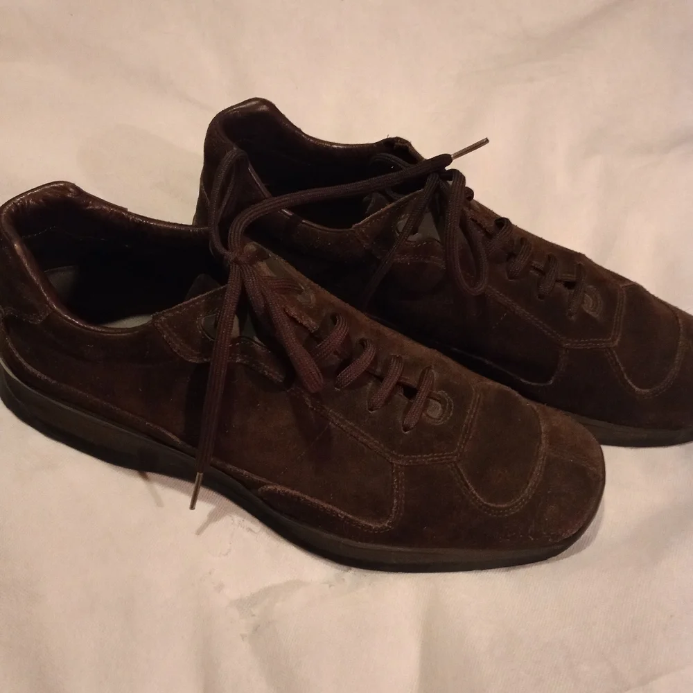 Men's Prada Suede Sneakers - Picture 3 of 10